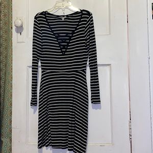 fit and flare striped charlotte rouse dress